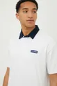 λευκό Βαμβακερό μπλουζάκι πόλο Hollister Co. Ανδρικά