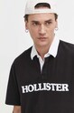 Bavlnené polo tričko Hollister Co. čierna KI324.4059.901