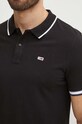 Odzież Tommy Jeans polo bawełniane DM0DM12963 czarny