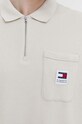Polo tričko Tommy Jeans DM0DM18928 béžová