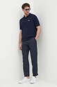 Lacoste polo bawełniane AH7642 granatowy SS24