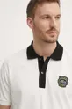 λευκό Βαμβακερό μπλουζάκι πόλο Lacoste