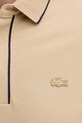 Lacoste polo męskie bawełniane z elastanem PH8184 beżowy