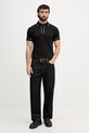 Lacoste polo da uomo in cotone con elastan PH8184 nero SS26