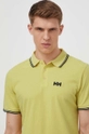 żółty Helly Hansen polo bawełniane