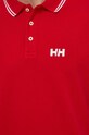 Helly Hansen polo bawełniane 34297 czerwony