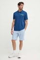 Lacoste polo bawełniane PH7426 niebieski SS24