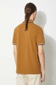 Fred Perry polo bawełniane Twin Tipped Shirt M12.V46 brązowy SS24