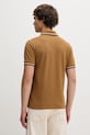 Odzież Fred Perry polo bawełniane Twin Tipped Shirt M12.V46 brązowy