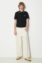 Fred Perry cotton polo shirt Twin Tipped Shirt M12.157 black SS24