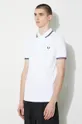 bianco Fred Perry polo in cotone Twin Tipped Shirt