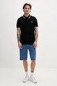 Bavlnené polo tričko Fred Perry Twin Tipped Shirt M3600.350 čierna AA00