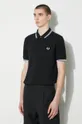nero Fred Perry polo in cotone Twin Tipped Shirt