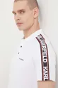 biela Bavlnené polo tričko Karl Lagerfeld Pánsky