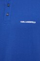 Karl Lagerfeld polo de bumbac 241M2206 albastru