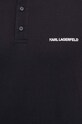 Karl Lagerfeld polo de bumbac 241M2206 negru