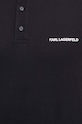Karl Lagerfeld polo bawełniane 241M2206 czarny