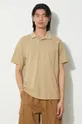 beige Universal Works cotton polo shirt Vacation Polo Men’s