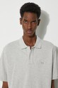 Βαμβακερό μπλουζάκι πόλο Woolrich Classic American Polo CFWOPO0062MRUT2555 γκρί