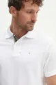 λευκό Βαμβακερό μπλουζάκι πόλο Barbour Tartan Pique Polo