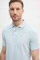 Odzież Barbour polo bawełniane Tartan Pique Polo MML0012 niebieski