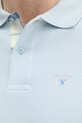 Barbour polo bawełniane Tartan Pique Polo niebieski MML0012