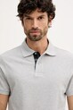 Barbour polo bawełniane Tartan Pique Polo szary MML0012