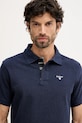 Barbour polo bawełniane Tartan Pique Polo granatowy MML0012