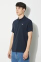 Barbour polo de bumbac Tartan Pique Polo bleumarin MML0012