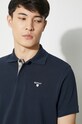 Bavlnené polo tričko Barbour Tartan Pique Polo MML0012 tmavomodrá