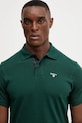 Barbour polo de bumbac Tartan Pique Polo verde MML0012