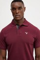 Бавовняне поло Barbour Tartan Pique Polo бордо MML0012