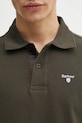 Barbour cotton polo shirt Tartan Pique Polo green MML0012