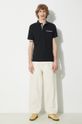 Βαμβακερό μπλουζάκι πόλο Barbour Corpatch Polo MML1071 μαύρο SS24