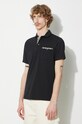 Бавовняне поло Barbour Corpatch Polo чорний MML1071