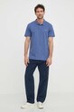 Levi's polo de bumbac A4842 albastru SS24