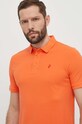 Peak Performance polo de bumbac portocaliu G79486