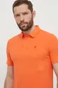 oranžová Bavlnené polo tričko Peak Performance