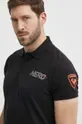 μαύρο Βαμβακερό μπλουζάκι πόλο Rossignol HERO