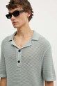 Abercrombie & Fitch polo de bumbac gri KI120.4118.120