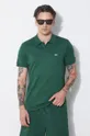 πράσινο Βαμβακερό μπλουζάκι πόλο Lacoste Ανδρικά