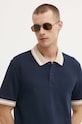 Marc O'Polo polo bawełniane DENIM granatowy 5000000173