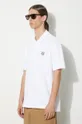 λευκό Βαμβακερό μπλουζάκι πόλο Maison Kitsuné Bold Fox Head Patch Comfort Polo
