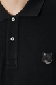 Βαμβακερό μπλουζάκι πόλο Maison Kitsuné Bold Fox Head Patch Oversize Polo