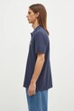 Maison Kitsuné cotton polo shirt Fox Head Patch Regular Polo LM00208KJ7002 navy AW24
