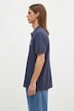 Maison Kitsuné cotton polo shirt Fox Head Patch Regular Polo LM00208KJ7002 navy AW24