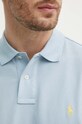 Bavlnené polo tričko Polo Ralph Lauren 710680784 modrá