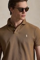 Polo Ralph Lauren polo bawełniane brązowy 710680784