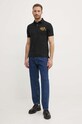 Pamučna polo majica Polo Ralph Lauren 710926121 crna SS24
