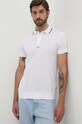Bavlněné polo tričko Karl Lagerfeld bílá 542200.745002